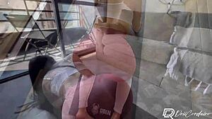 Trainer Rips Pants, Fucks Drii Cordeiro Without Condom!