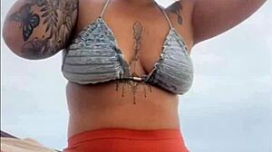 Swollen And Wet At Beach Ready For Cock