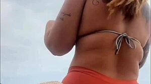 Swollen And Wet At Beach Ready For Cock