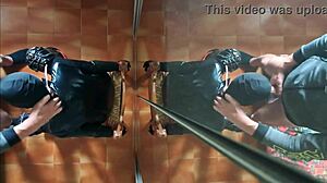 I am chairtied, and he fucks my face until cum in mouth.