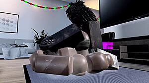 black thot stretched wide by bbc