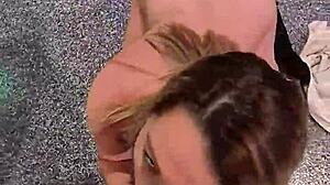 wife loses beer pong bet strip and sucks dick