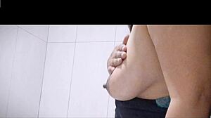 solo big tits touching myself