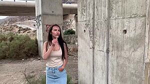 Fucked Slut in Public Convertible