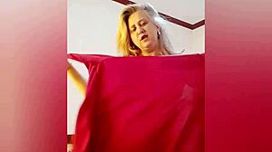 Stelastill jacks big natural tits in lingerie