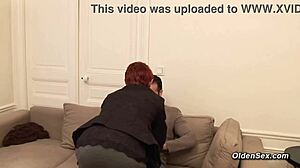 i love how mature redhead katy morlait gets anal fucked by big dick in condom