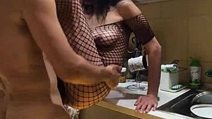 Is this the best sex you've ever had in the kitchen?