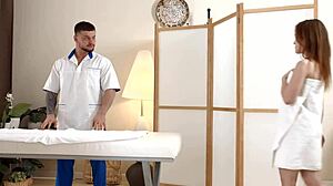 flexible nicole murkovski enjoys a sensual massage leading to a threesome with mmf action and cumshots