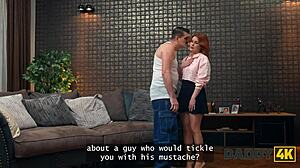 redhead says 'daddy, i'm crazy for your cock' jumping wild