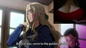 Hot Chubby Girl with Big Tits Watches Creampie in Cosplay