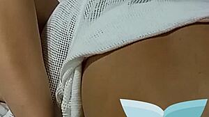 I tore her stockings and came twice in my teacher's pussy while her husband waited. 😉