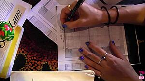 A Wonderful Lesbian Couple Uses Huge Dildos In Hairy Pussies