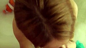 A beautiful milf invited me to the bathroom for a chat