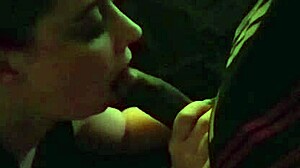 amber warms up rookie cameraman with her slutty tongue and cock skills in homemade interracial fun