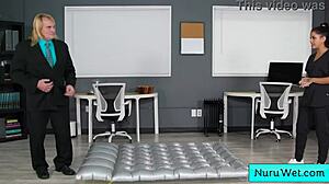 Ebony Hot Masseuse With Perfect Natural Big Boobs Gives Wet Nuru Massage - Evan Stone Nina White