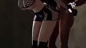 An italian woman gets fucked by a big black cock