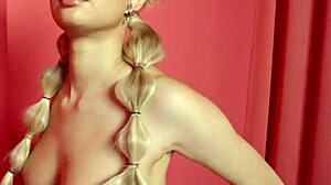 Mixed race beauty scarlett bloom performs solo softcore striptease for playboy