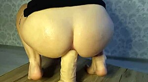 Young Step-Mom Trains Her Ass With A Fist!