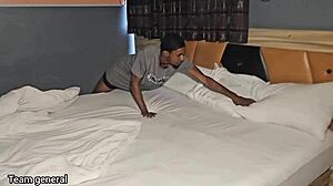 My mistress caught me peeping and orders me to fuck her