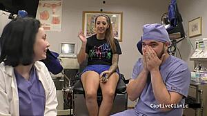 wow, stefania mafra in remote interrogation center as nurse with handcuffs and latex!