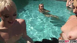 I feel so close to my best friends at this pool party.