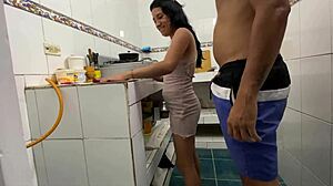 skinny maid gets a big cock dose right in her pussy 😍