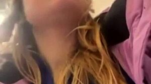 Masturbate in Taxi and Mall Outdoors