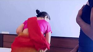 Indian Bhabhi Fucked Hard By Dewar With Sloppy Blowjob And Pussy Fucking Cum Inside