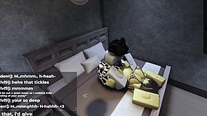 Roblox catgirl builds tension before giving in to sexy fun