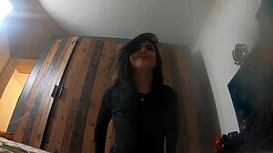 Milfy Calla gives jerk off instructions while masturbating