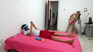 Stepsister Invites Indian Woman for Erotic Dance, Exciting Penis