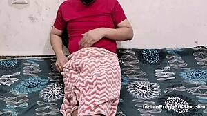 desi couple watches porn on mobile then acts like pornstars having rough sex