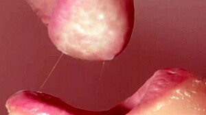 Japanese step mom gives her step son a blowjob for her birthday.