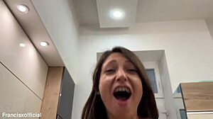 i tink talia mints in the kichen doin somethin surprisin