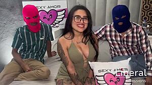 Casting mother-in-law fucks stepson while husband leaves