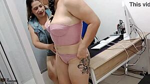 Latina Lesbians Tease Each Other's Pussies to Intense Orgasms