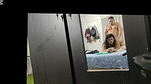 my mexican teacher sucks my dick until hard and fucks her pussy