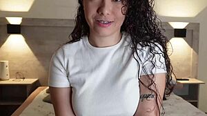 Colombian girl shows joi masturbation