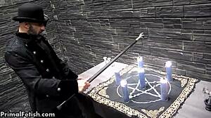 Bound superheroine fucked by machine