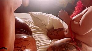 Can this ebony milf squirt on big black cock?