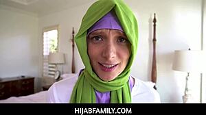 hijabfamily - big cock horny donnie rock wants to have a naughty adventure with izzy lush