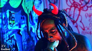 Intense heel play and foot domination