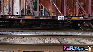 Sweet Blonde Musician Anna Katarina Posing Outdoor