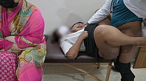 Indian student fucked hard by doctor in front of mother