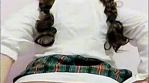 Oh Wow, This Student's Juicy Ass After School! She Soaks Her Panties from Orgasm and Films It All