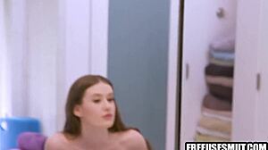 Brunette teen auctions herself as free use fuck doll