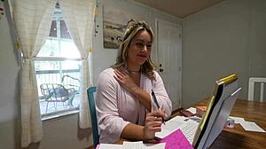 Hot Step-Mom Uses My Cock For Her Video!