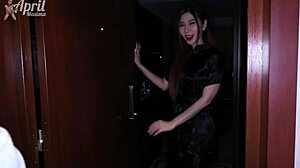 Wow, Hot Japanese Girl April Maxima Fucked Hard By 2 Big Black Cocks!
