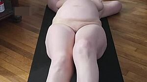 naked milf yoga for jerking off