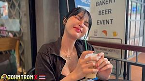 Johntronx anal creampie with dell in outdoor public spot